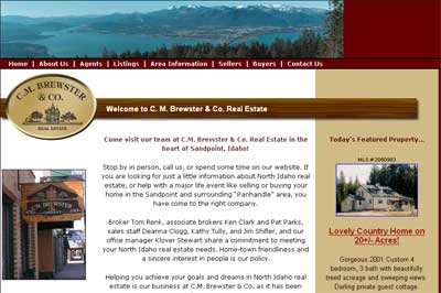 C.M. Brewster Real Estate site