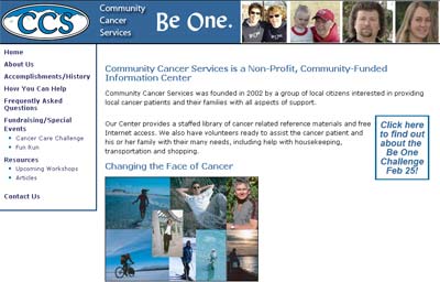Cancer Care Services Web site