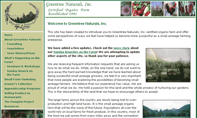Greentree Naturals Web site