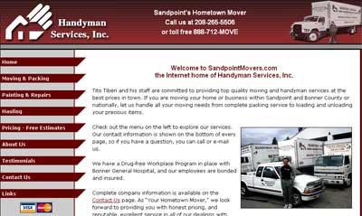 Handyman Services Web site