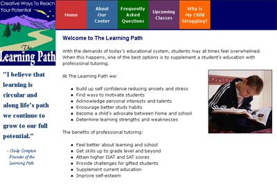 The Learning Path Web site