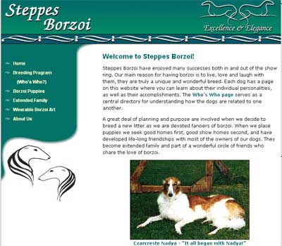 Borzoi Web site