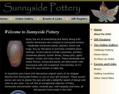 Pottery Web site