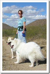 November Hike with the White Dogs