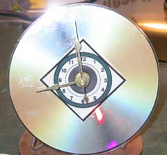 Finished CD Clock